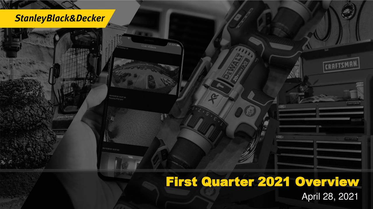 Stanley Black & Decker Reports First Quarter Earnings