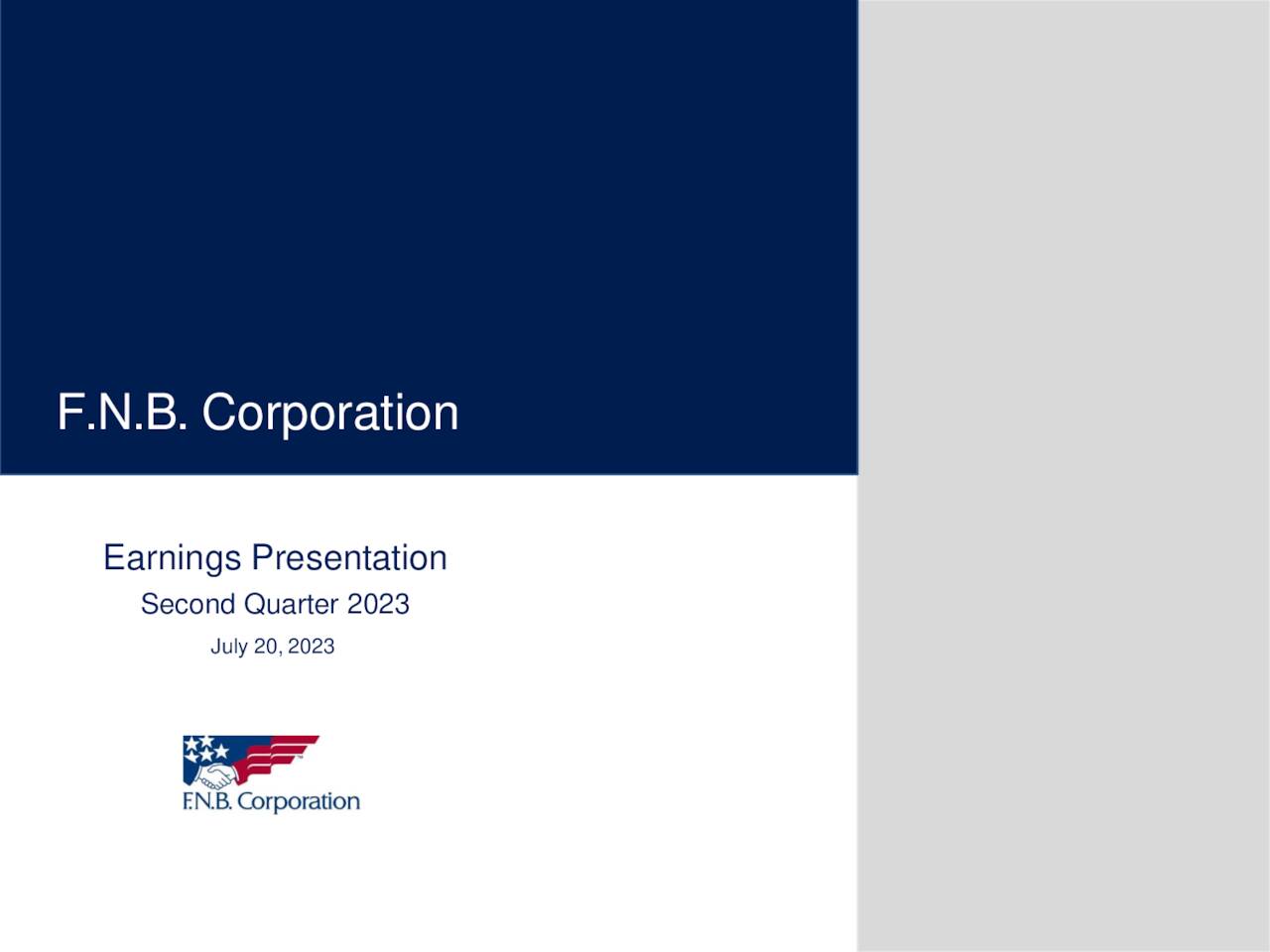 F.N.B. Corporation 2023 Q2 - Results - Earnings Call Presentation (NYSE ...