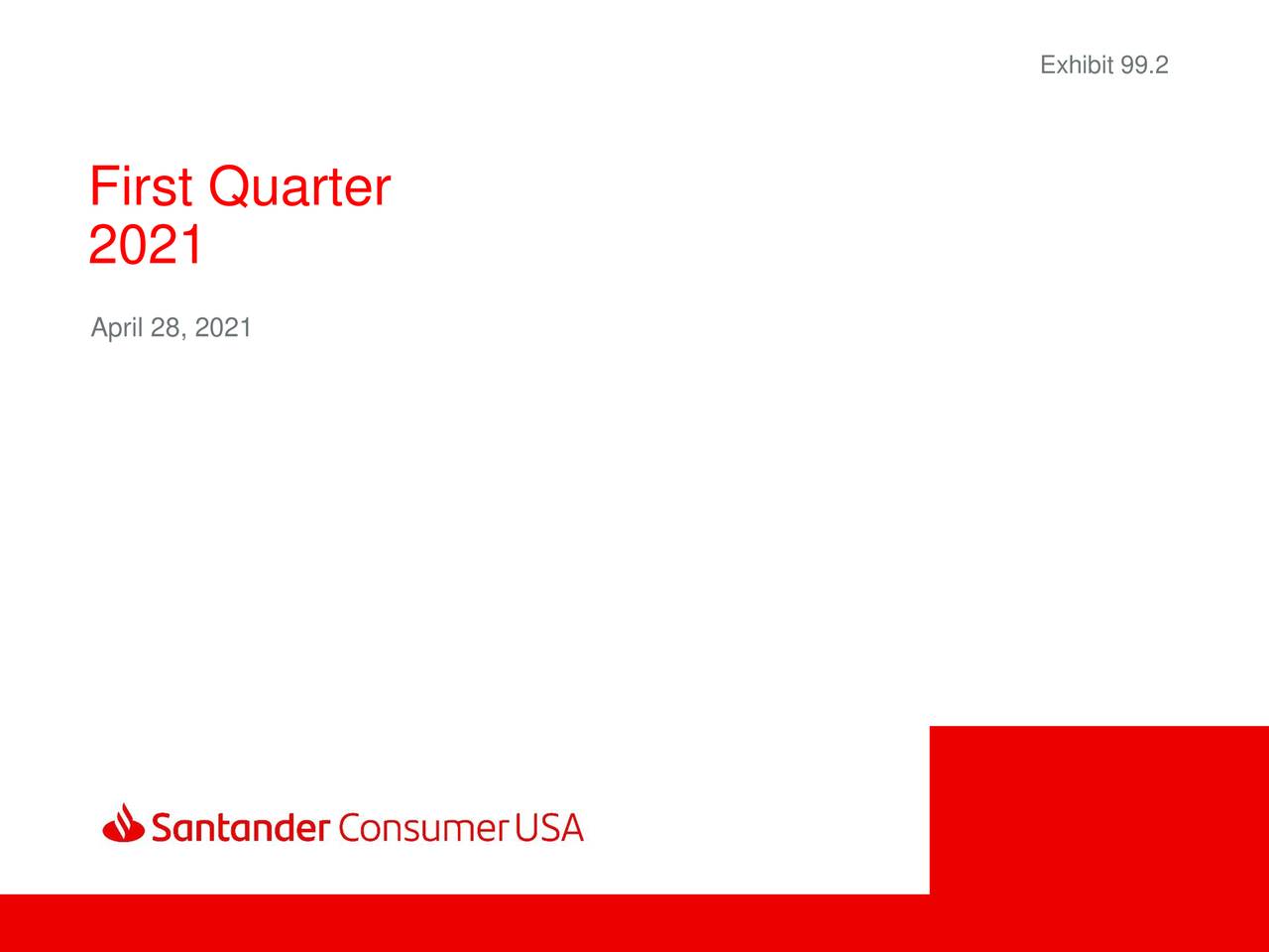 Santander Consumer Usa Holdings Inc 2021 Q1 Results Earnings Call Presentation Nysesc 2122