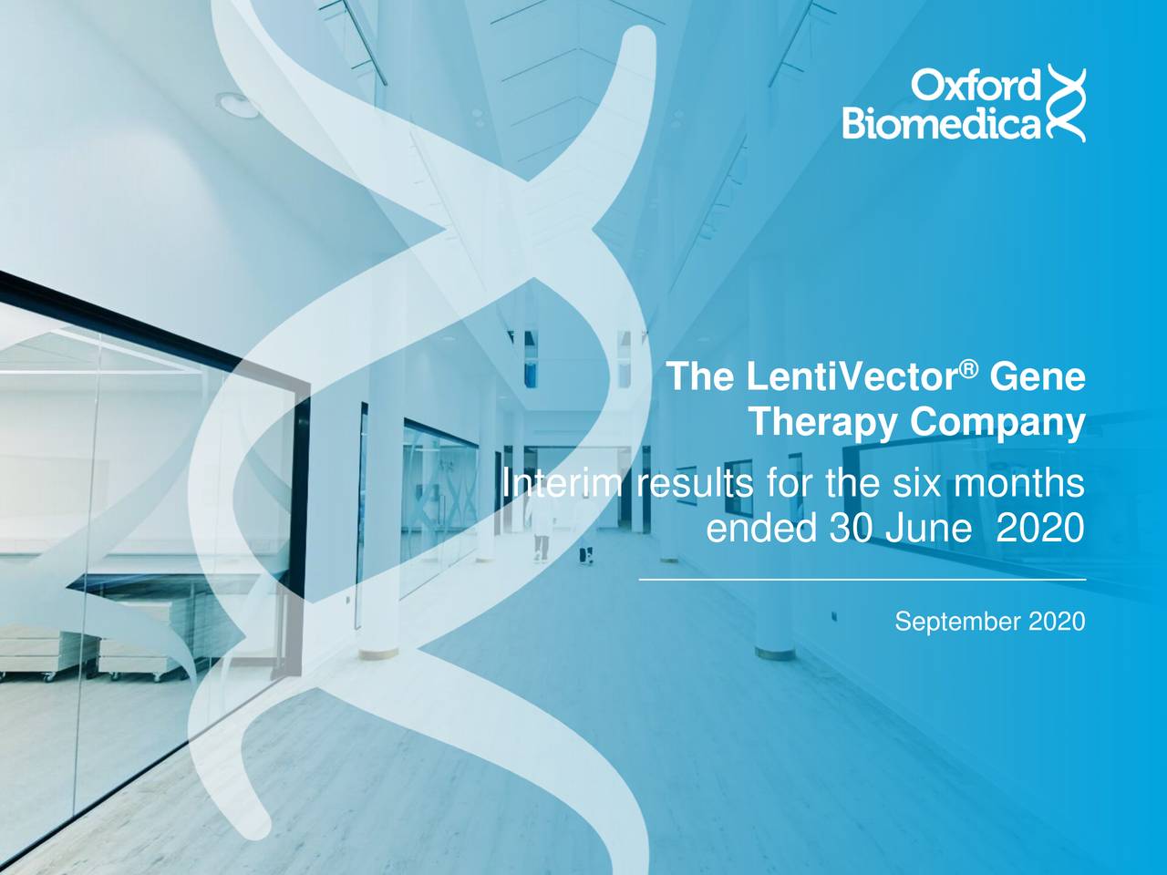 Oxford Biomedica plc 2020 Q2 Results Earnings Call Presentation (OTCMKTSOXBDF) Seeking Alpha