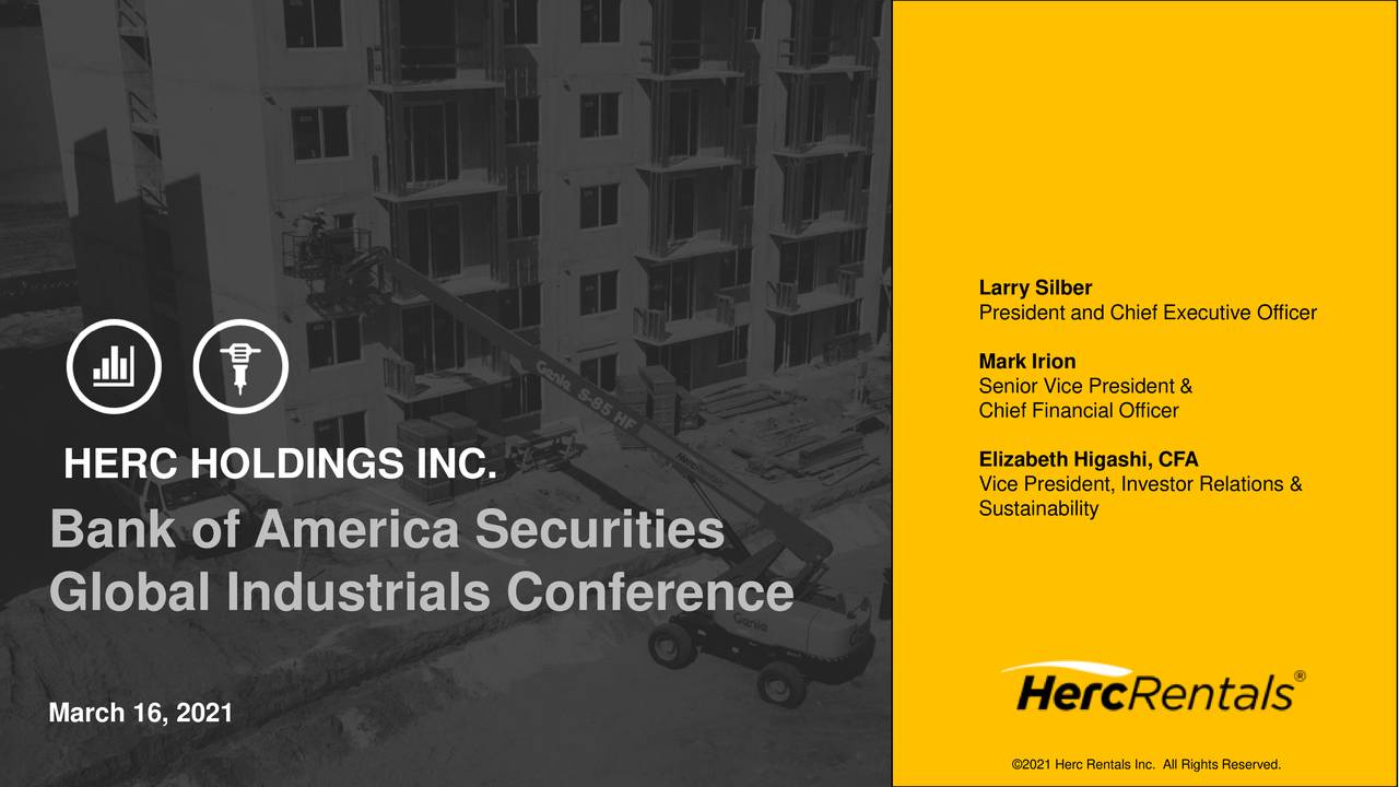 Herc Holdings (HRI) Presents At Bank of America Global Industrials