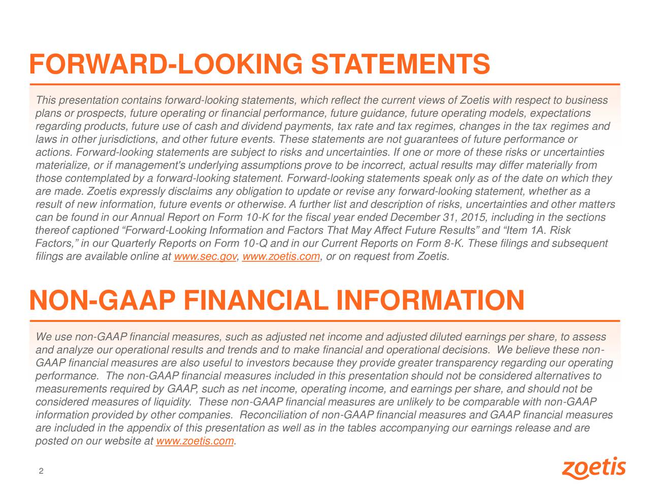 Zoetis 2016 Q3 Results Earnings Call Slides (NYSEZTS) Seeking Alpha