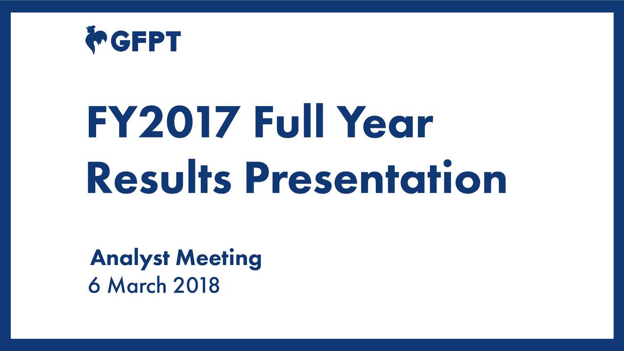 Analyst Meeting No. 1/2017 | 23 February 2017 | p1ge