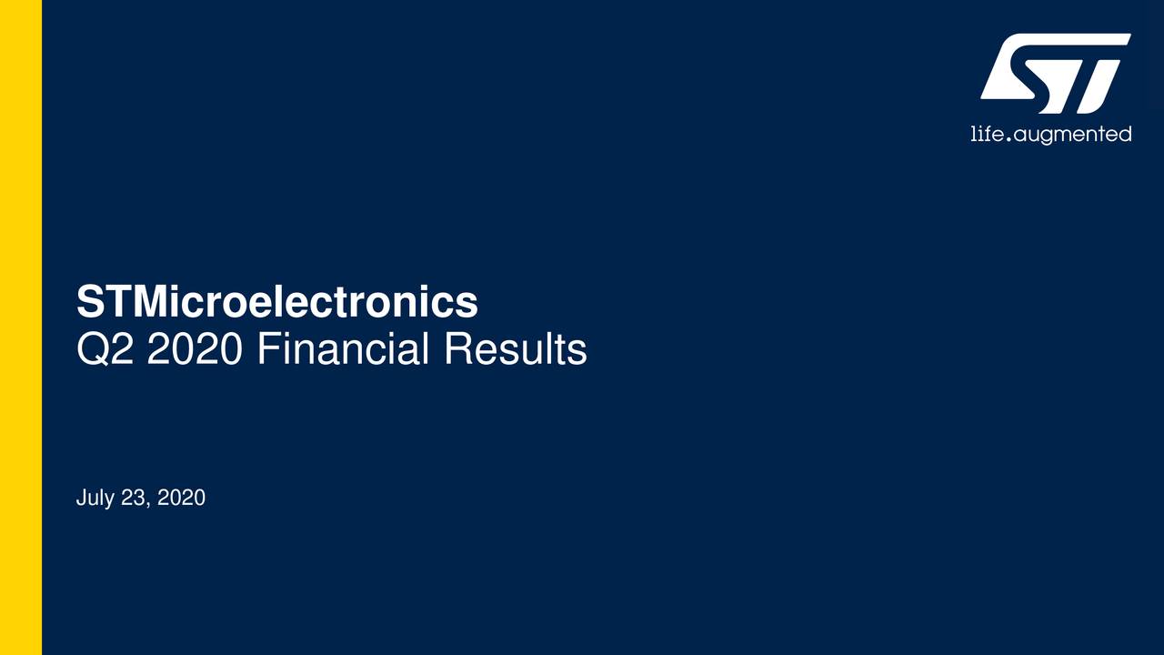STMicroelectronics N.V. 2020 Q2 - Results - Earnings Call Presentation ...