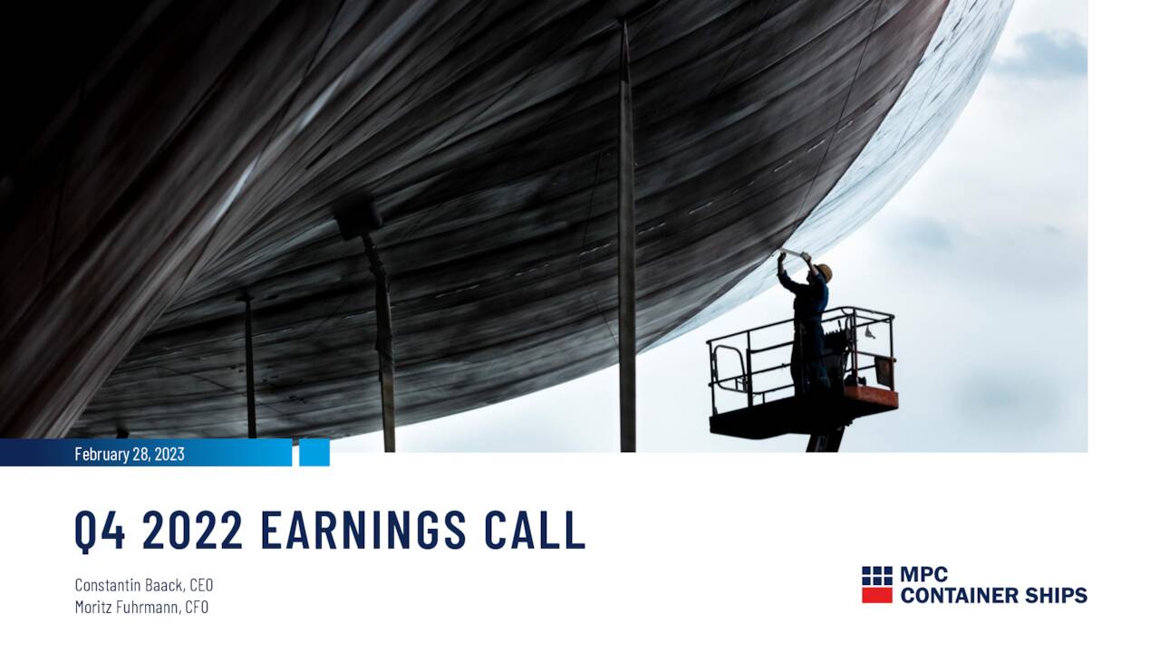 MPC Container Ships ASA 2022 Q4 Results Earnings Call Presentation