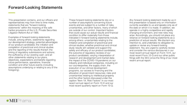 MEI Pharma (MEIP) Investor Presentation - Slideshow (NASDAQ:LITS) 2022 ...