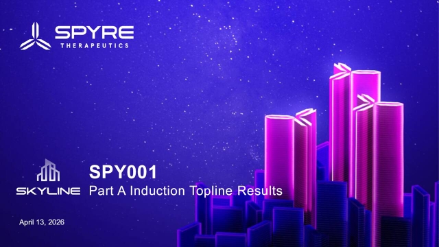 Spyre Therapeutics, Inc. (SYRE) Discusses SPY001 Part A Induction ...