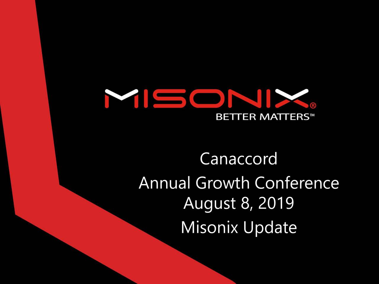 Misonix (MSON) Presents At Canaccord Genuity Growth Conference