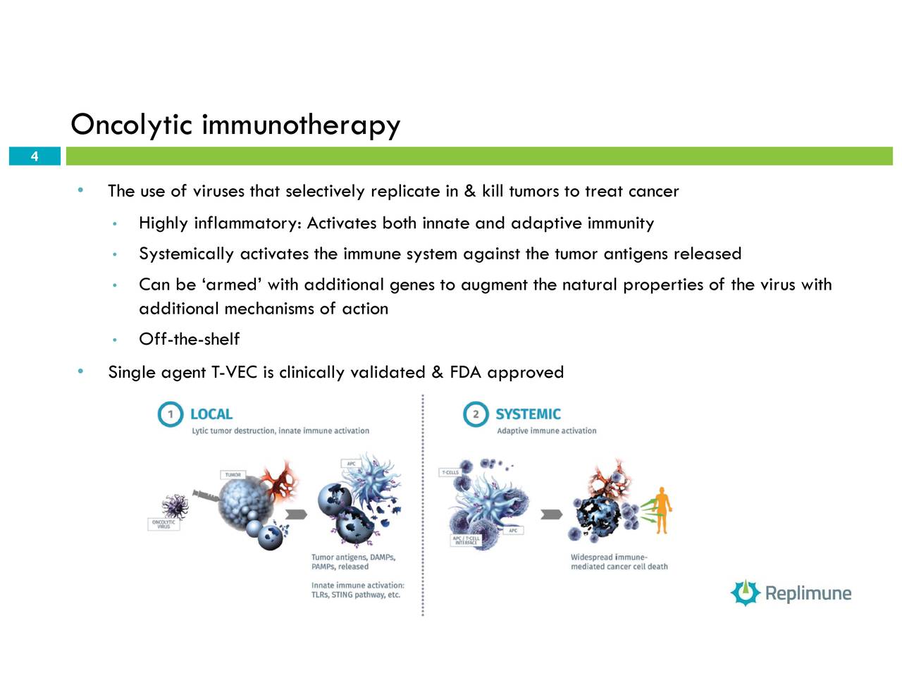 Oncolytic immunotherapy