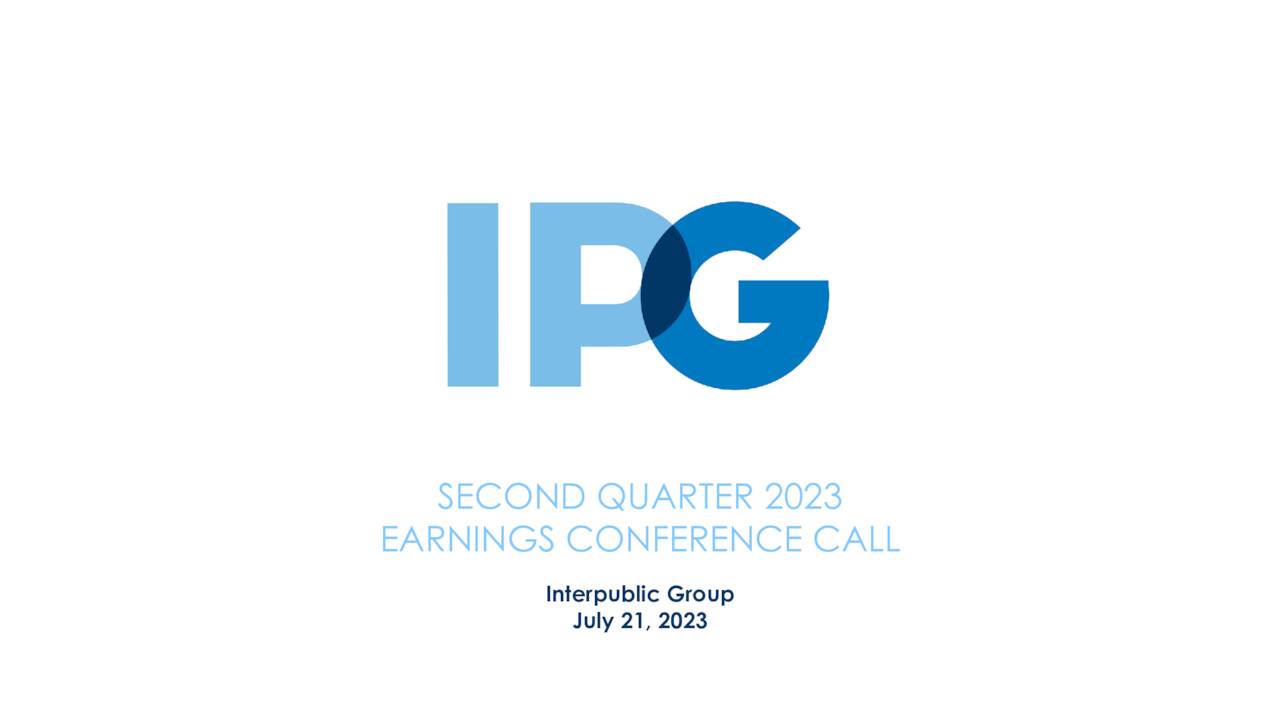 The Interpublic Group of Companies, Inc. 2023 Q2 - Results - Earnings