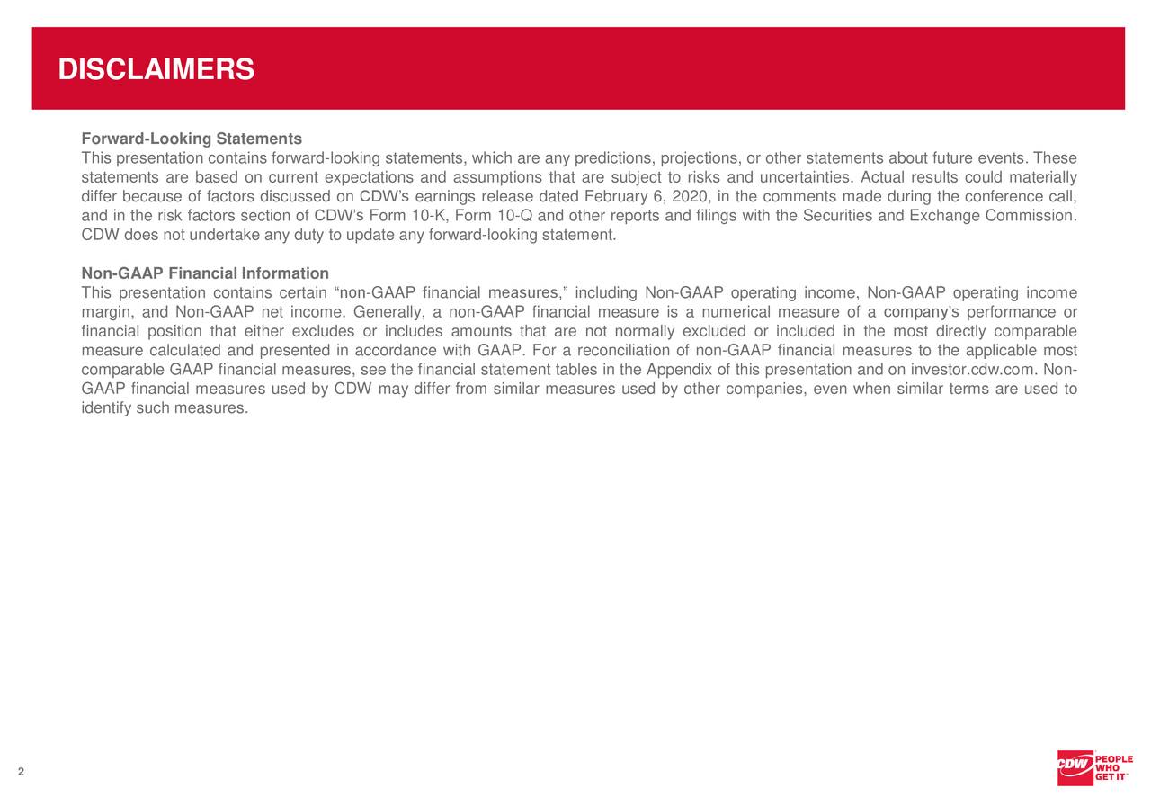 CDW (CDW) Investor Presentation Slideshow (NASDAQCDW) Seeking Alpha