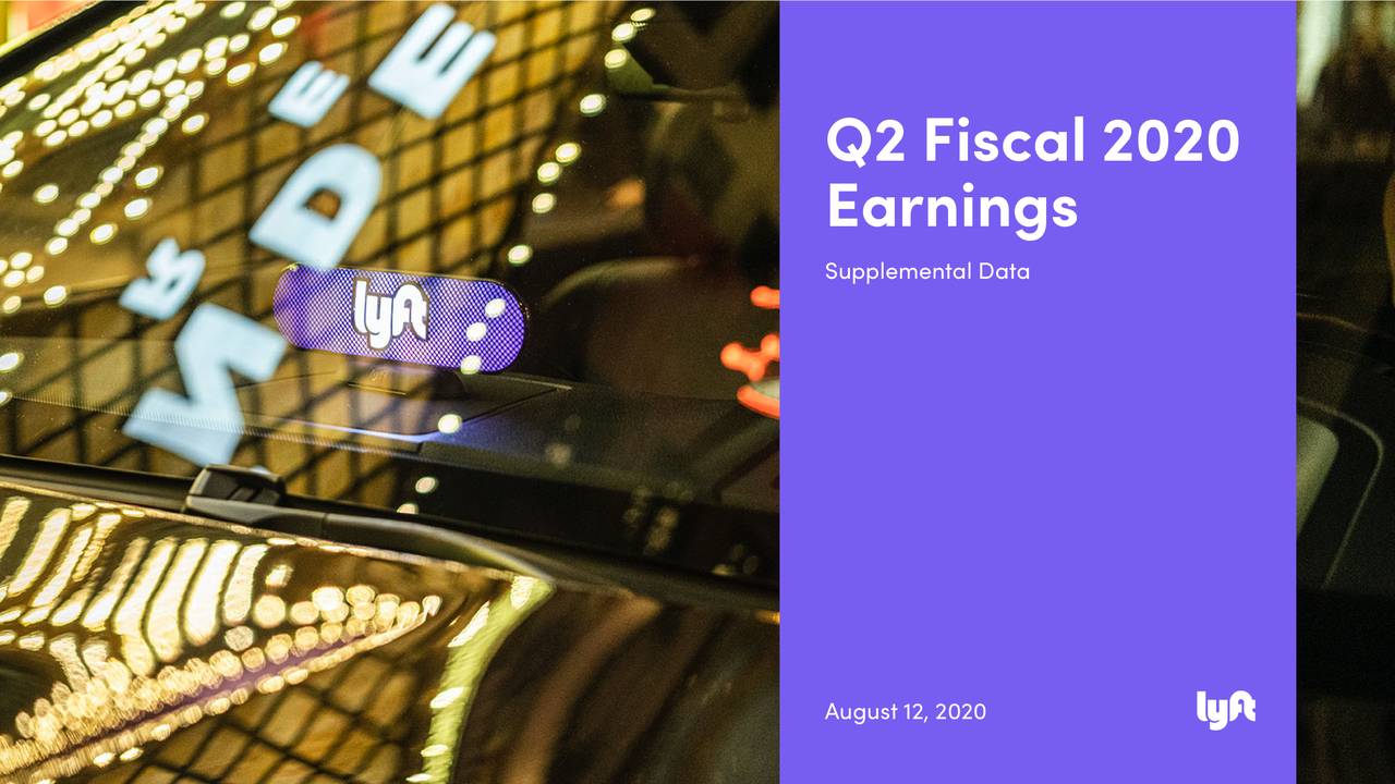 Lyft, Inc. 2020 Q2 Results Earnings Call Presentation (NASDAQLYFT