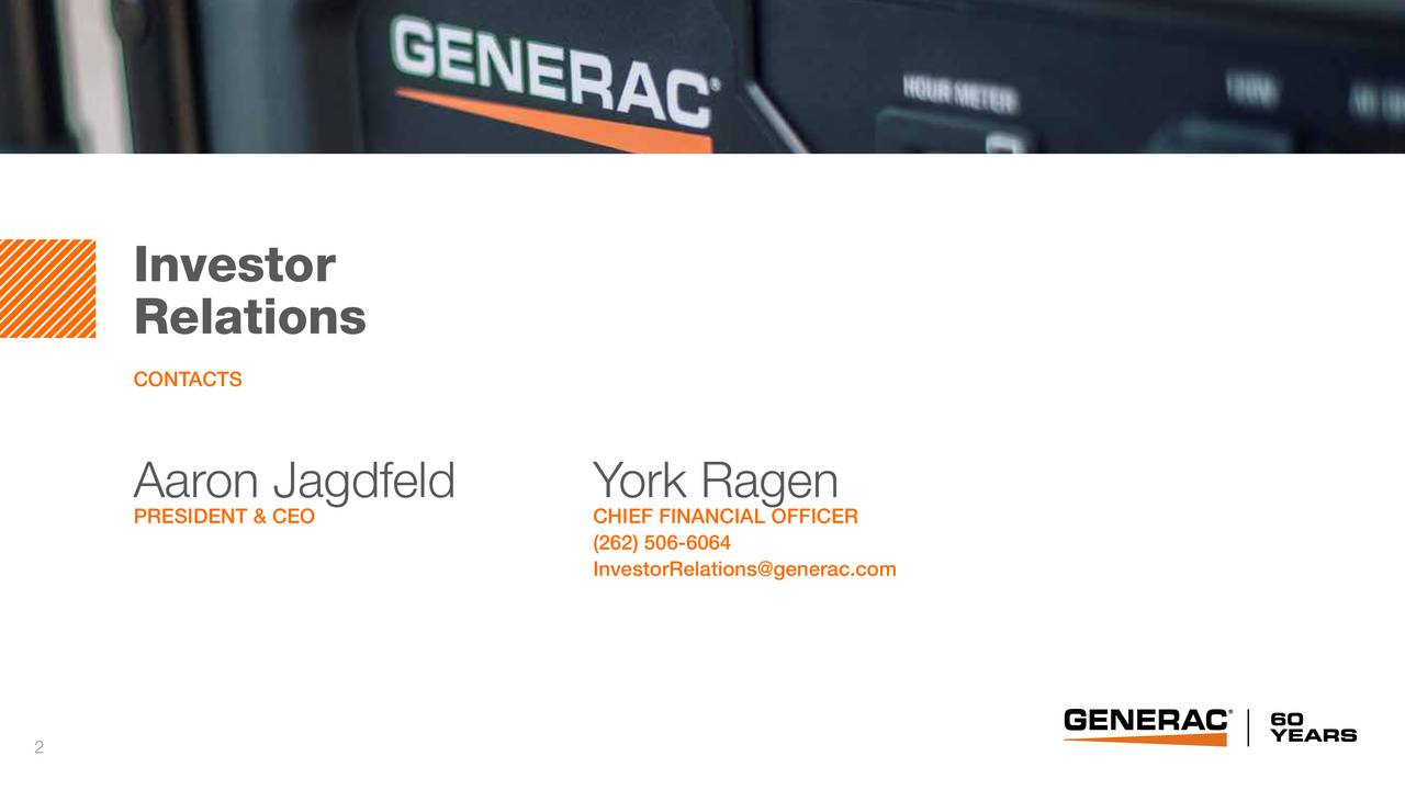 Generac Holdings (GNRC) Investor Presentation - Slideshow (NYSE:GNRC ...