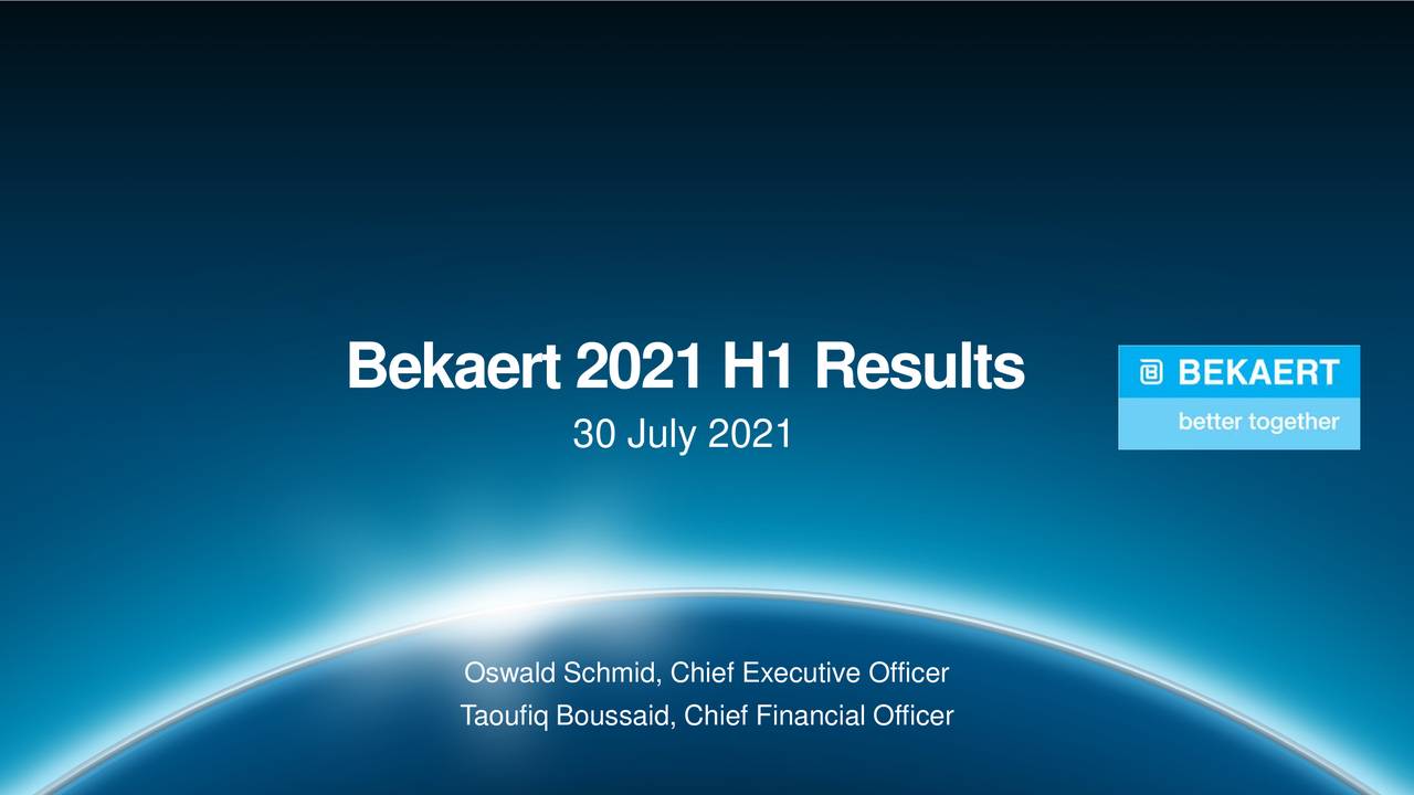 Bekaert2021 H1 Results