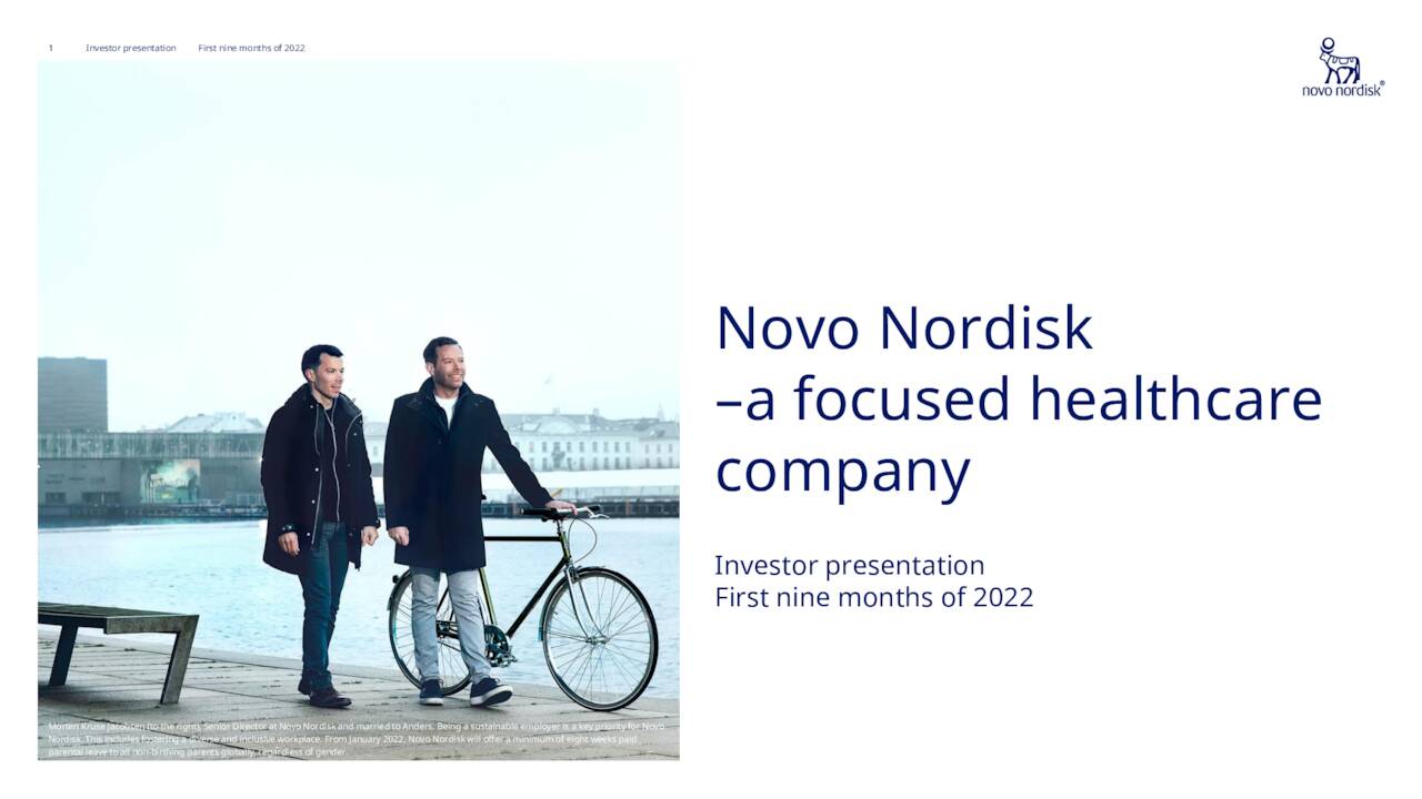 Novo Nordisk A/S 2022 Q3 Results Earnings Call Presentation (NYSE