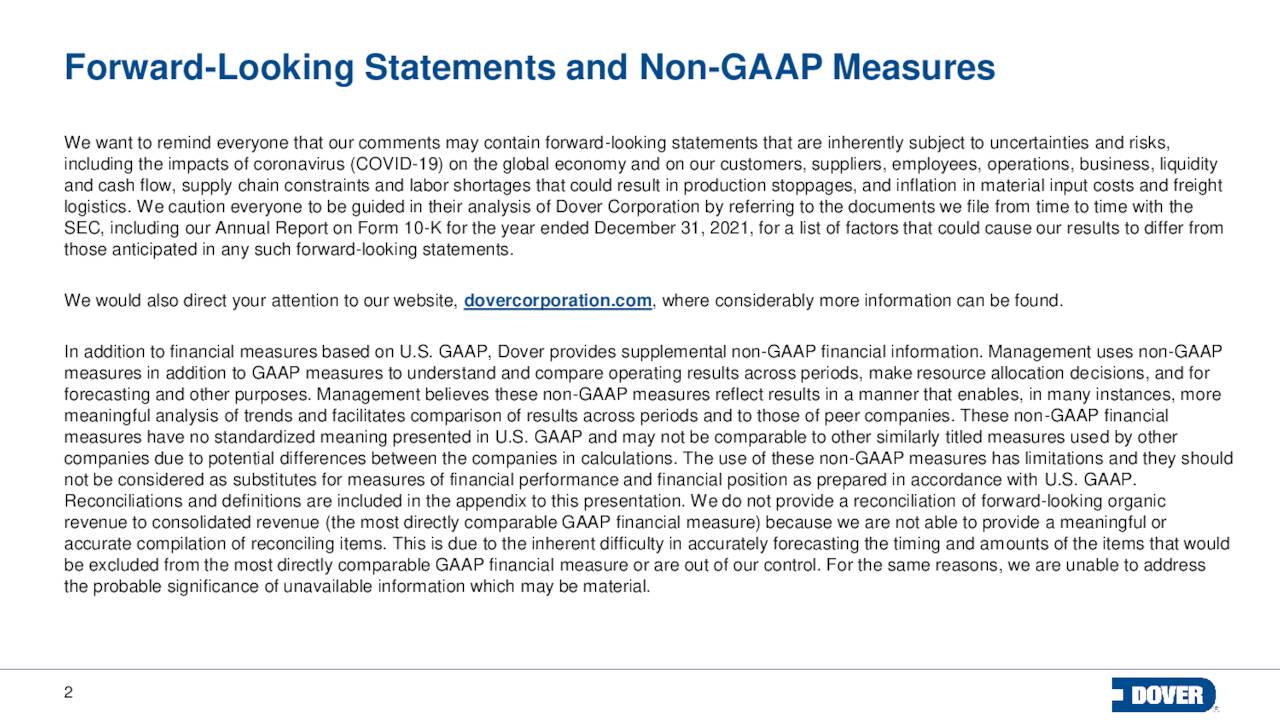 Forward-Looking Statements and Non-GAAP Measures