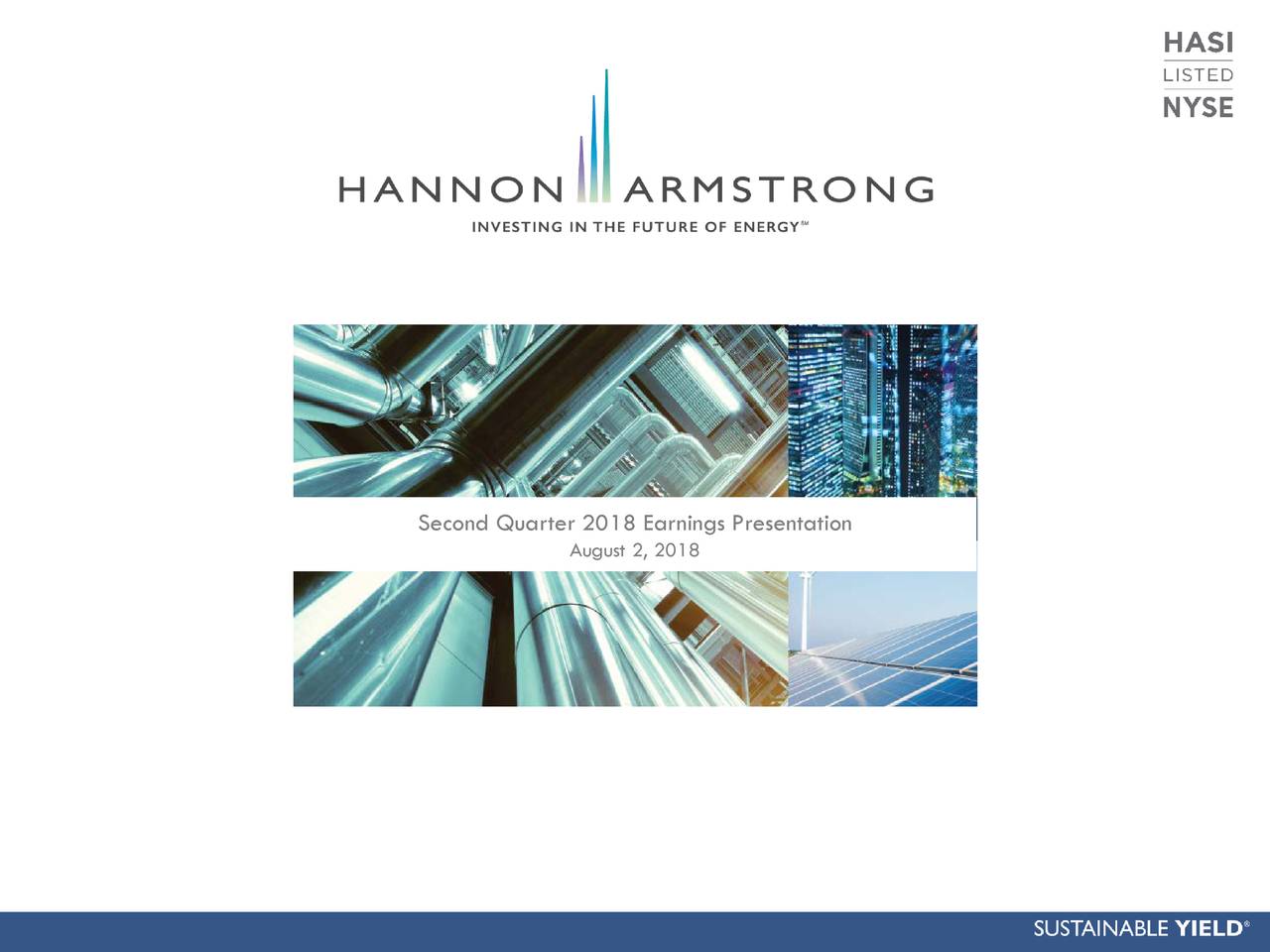 Hannon Armstrong Sustainable Infrastructure Capital 2018 Q2 Results