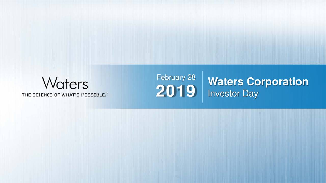 Waters Corporation (WAT) Investor Presentation Slideshow (NYSEWAT