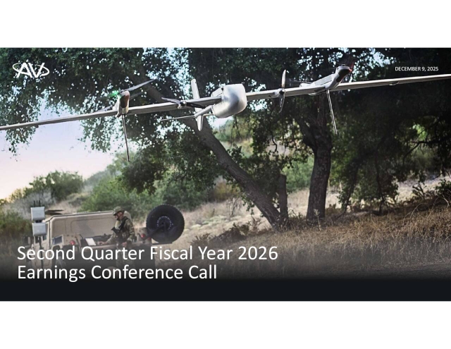 AeroVironment, Inc. 2026 Q2 - Results - Earnings Call Presentation ...
