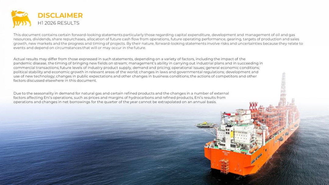 javascript online presentation Images High Quality... Eni S.p.A. 2026 Q2 - Results - Earnings Call Presentation (NYSE:E) 2026 ...