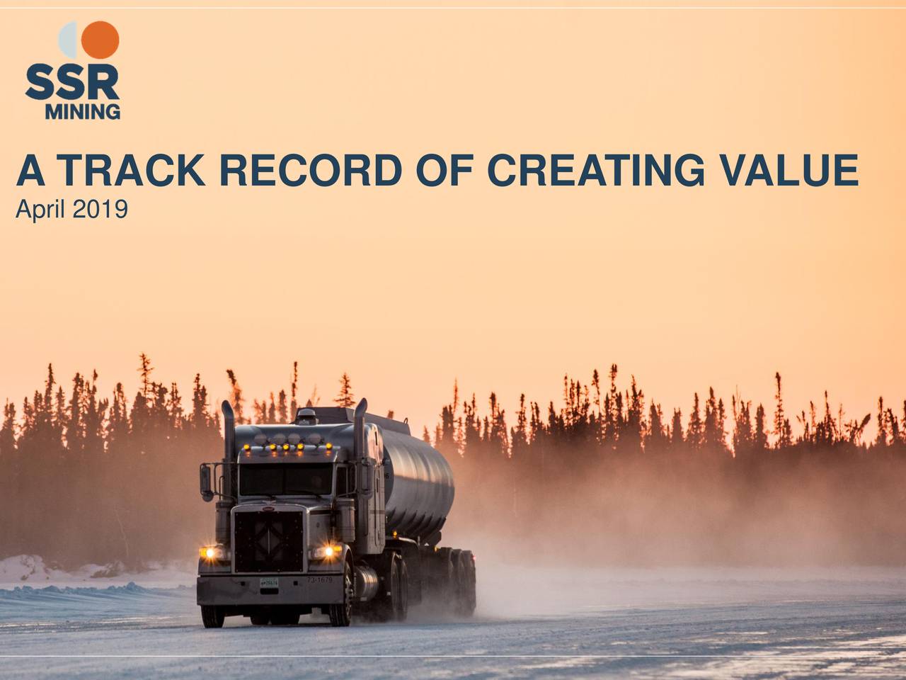 A TRACK RECORD OF CREATING VALUE