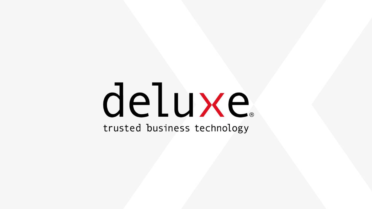 Deluxe Corporation 2020 Q1 Results Earnings Call Presentation (NYSE