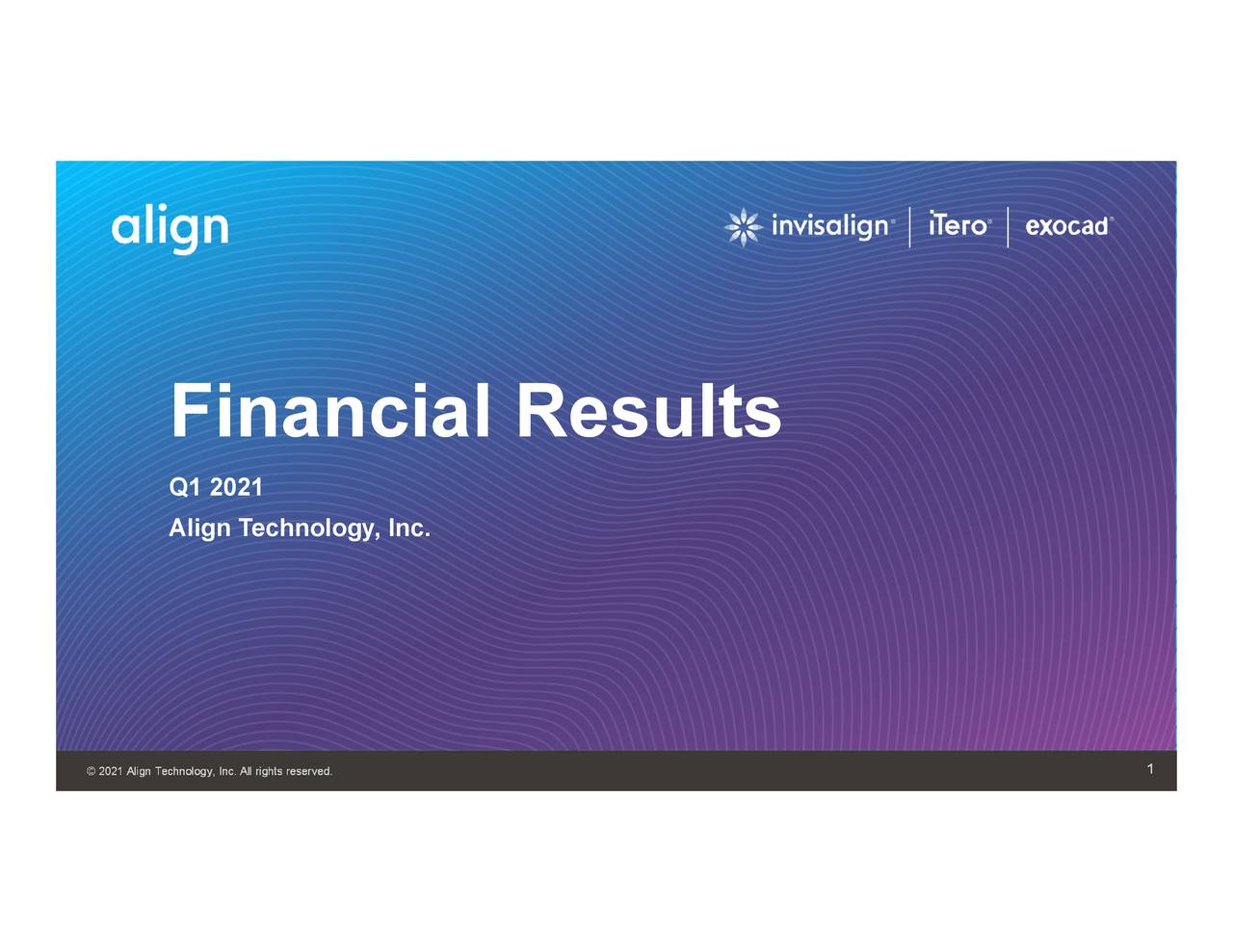 Align Technology, Inc. 2021 Q1 - Results - Earnings Call Presentation ...