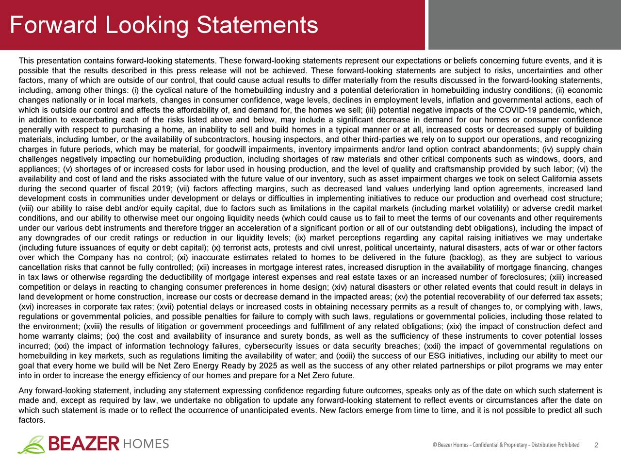 Beazer Homes USA, Inc. 2021 Q4 - Results - Earnings Call Presentation ...