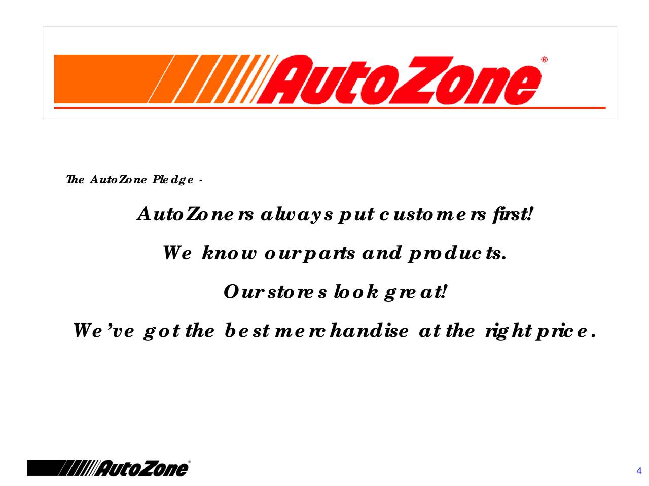 AutoZone, Inc 2016 Q4 Results Earnings Call Slides (NYSEAZO