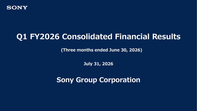 Sony Group Corporation 2026 Q1 - Results - Earnings Call Presentation (NYSE: SONY) 2026-07-31 | Seeking Alpha