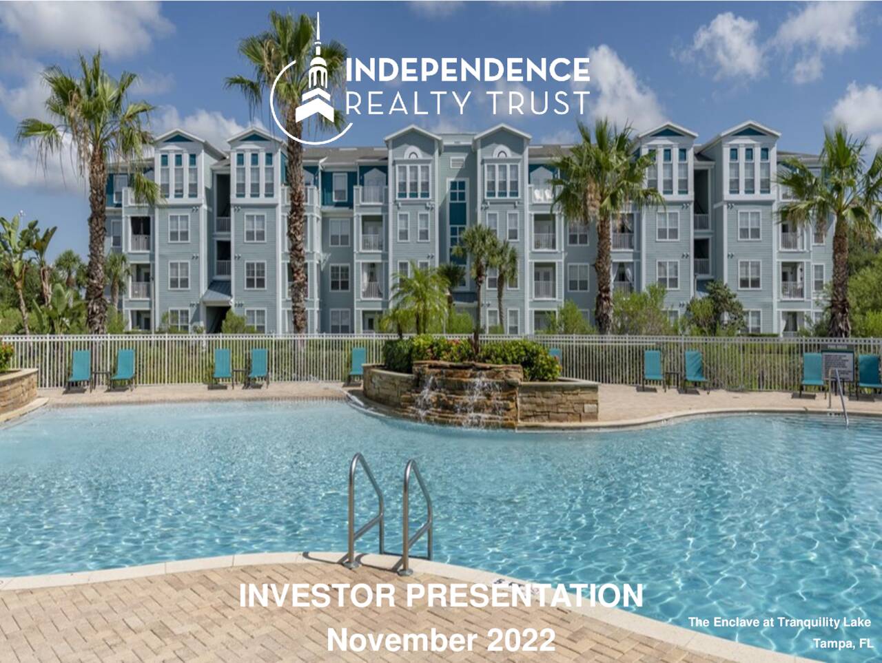 Independence Realty Trust (IRT) Investor Presentation Slideshow (NYSE
