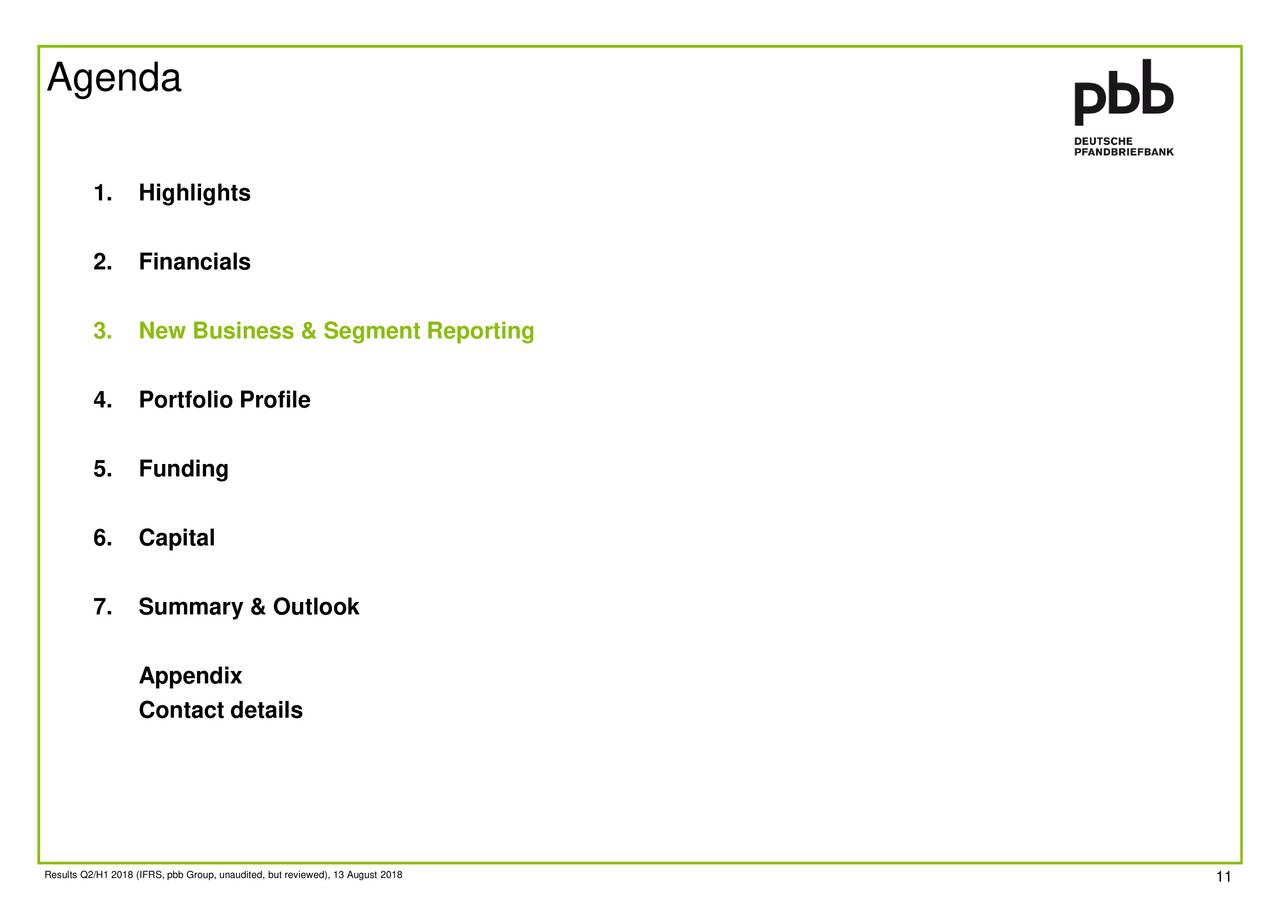 Deutsche Pfandbriefbank 18 Q2 Results Earnings Call Slides Otcmkts Pbbgf Seeking Alpha