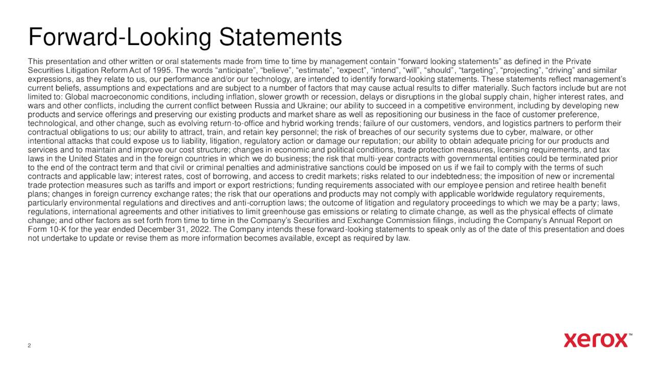 Forward-Looking Statements