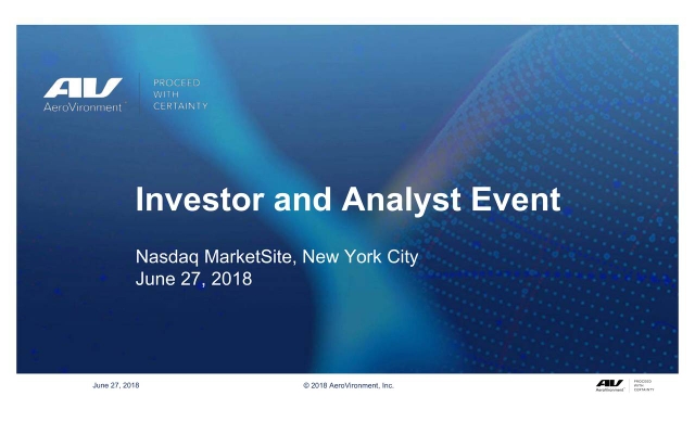 AeroVironment (AVAV) Investor Presentation - Slideshow (NASDAQ:AVAV ...