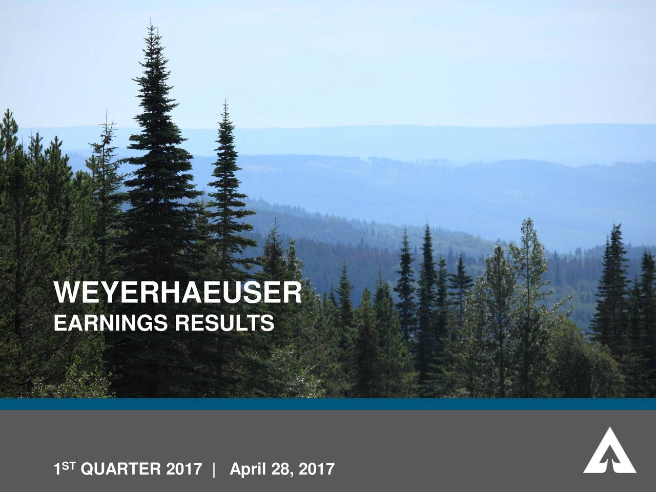 Weyerhaeuser Co. 2017 Q1 Results Earnings Call Slides (NYSEWY