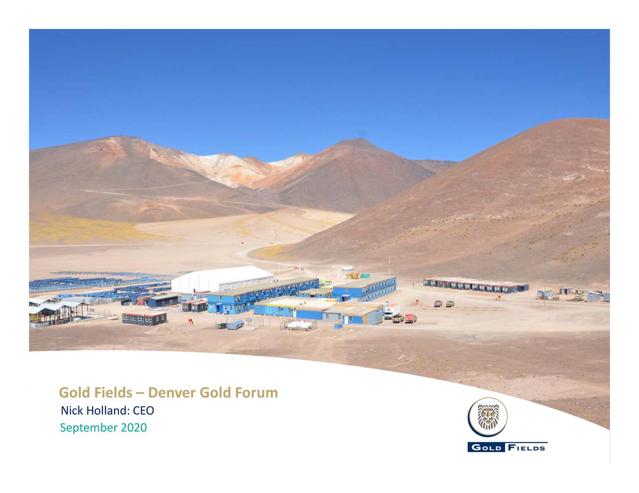 Gold Fields (GFI) Presents At Gold Forum Americas Slideshow (NYSEGFI