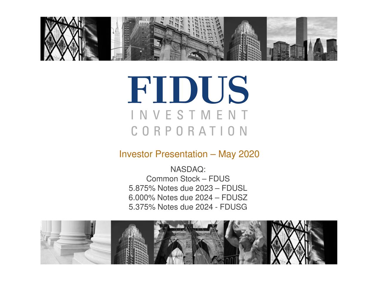 Investor Presentation – May 2020