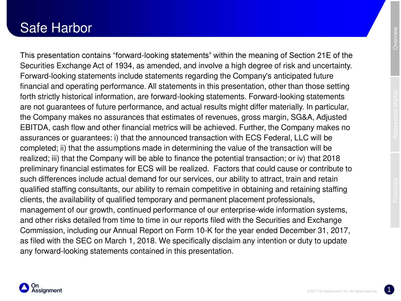 Safe Harbor