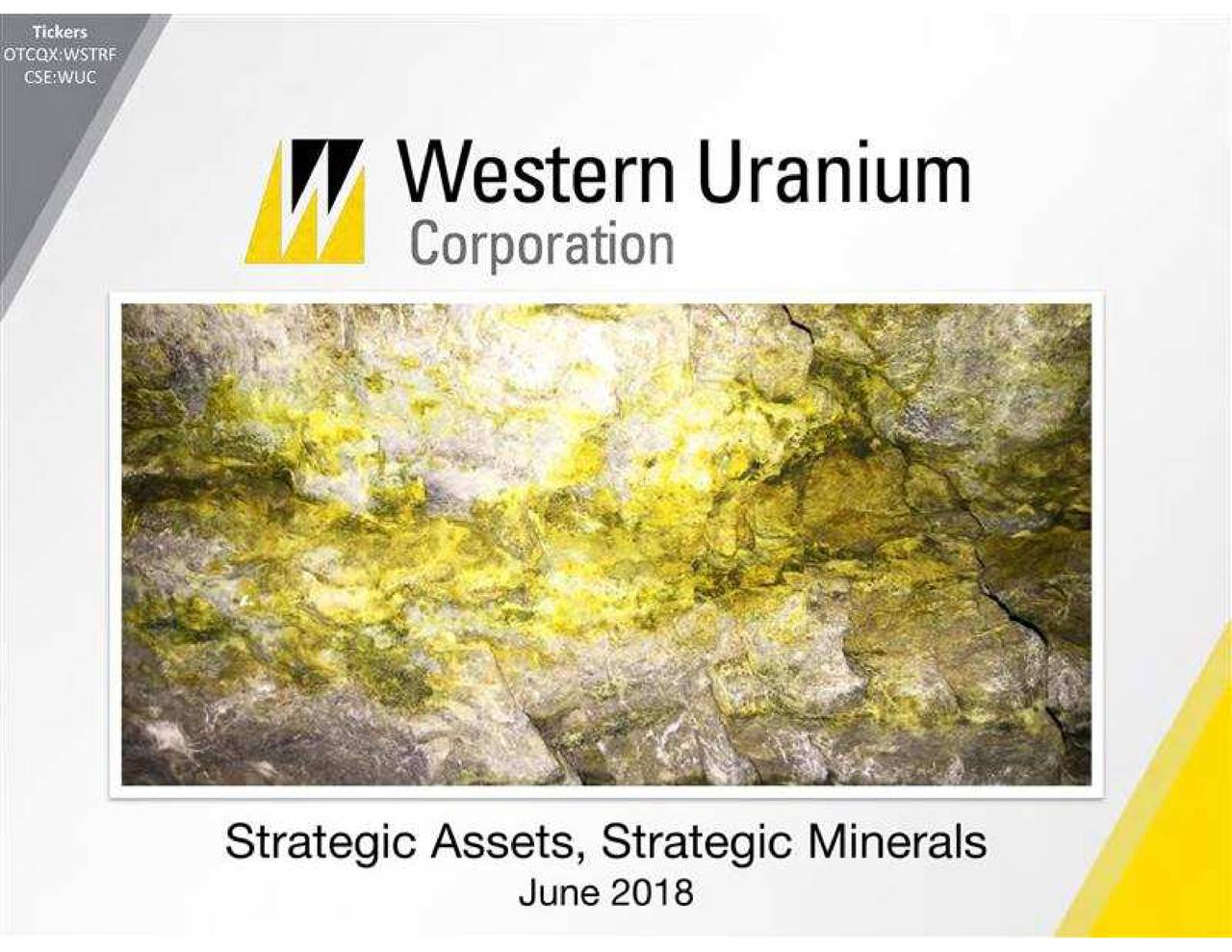 Western Uranium (WSTRF) Presents At John Tumazos Very Independent
