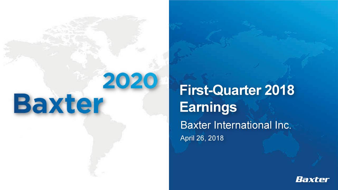 Baxter International Inc 2018 Q1 Results Earnings Call Slides (NYSE