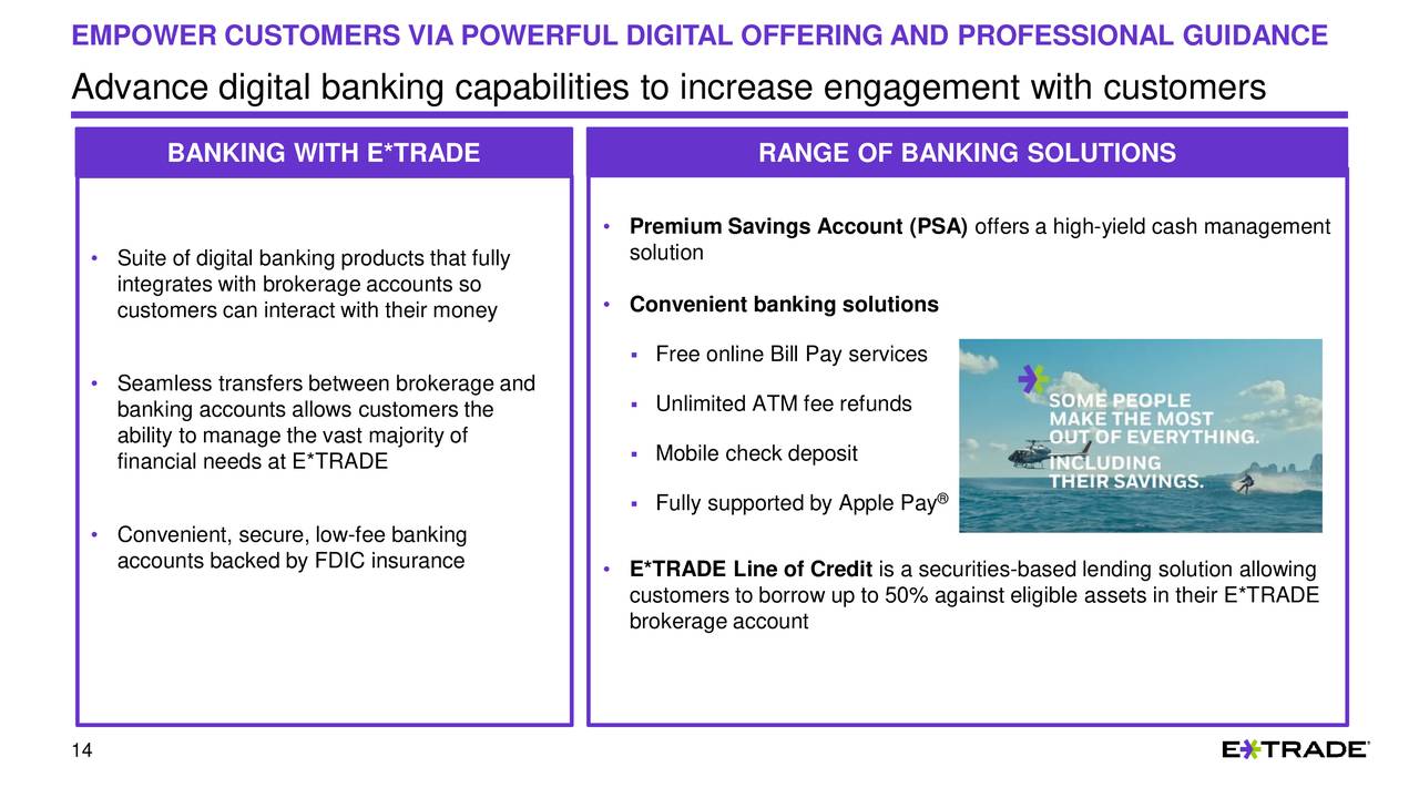 E Trade Financial Corporation 2019 Q1 Results Earnings Call