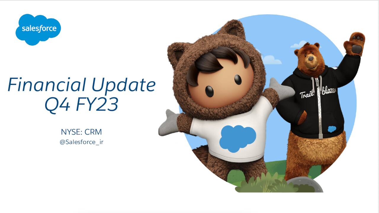 Salesforce, Inc. 2023 Q4 Results Earnings Call Presentation (NYSE