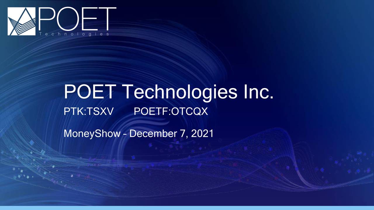 Poet Technologies Stock