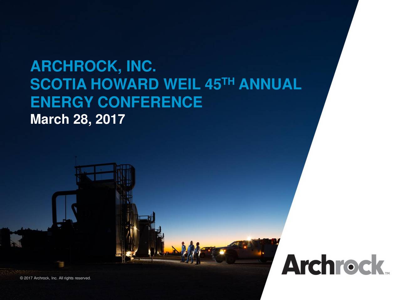Archrock (AROC) Presents At Scotia Howard Weil 45th Annual Energy