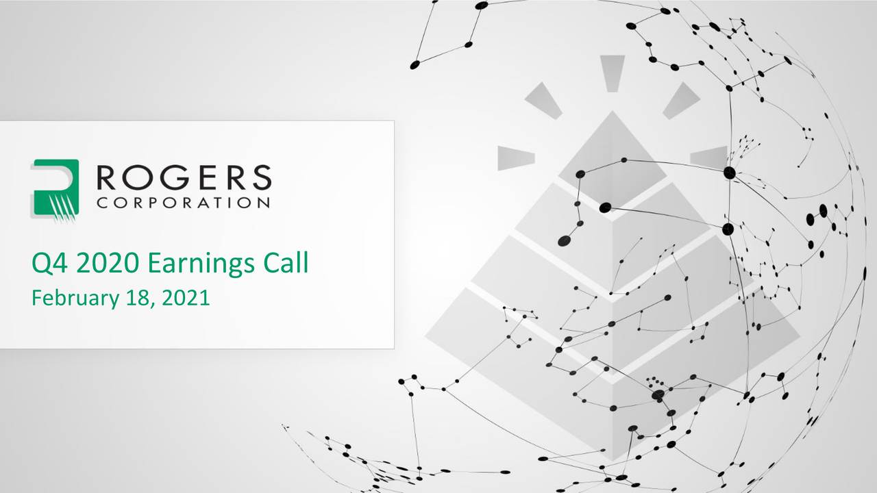 Rogers Corporation 2020 Q4 Results Earnings Call Presentation (NYSE