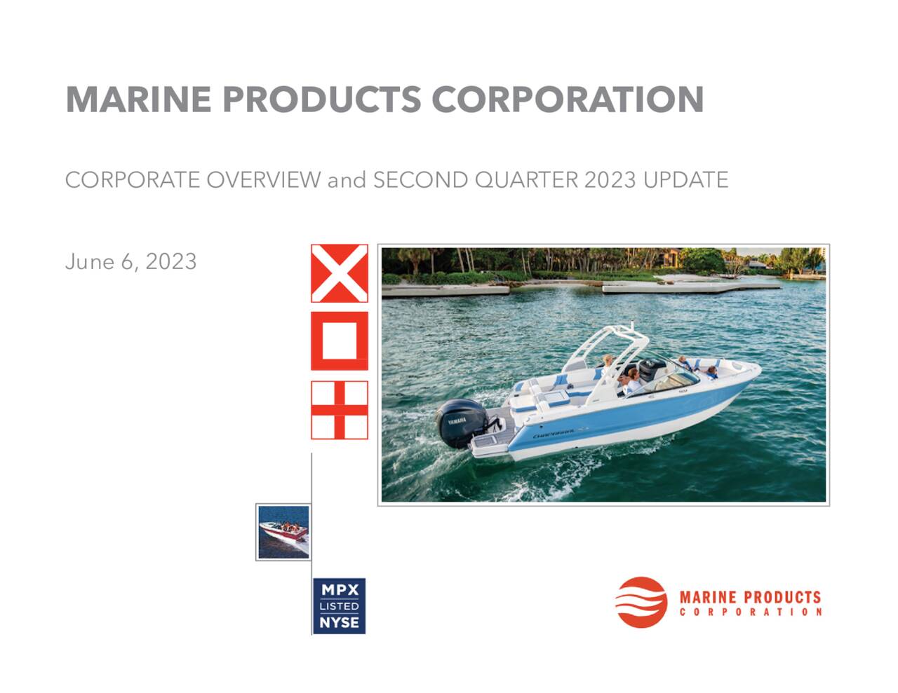 Marine Products Corporation 2023 Q2 Results Earnings Call