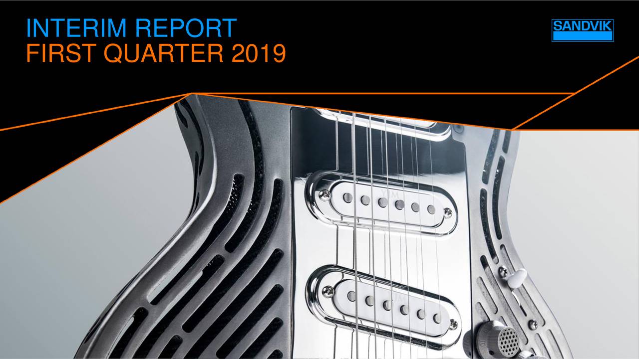 Sandvik AB 2019 Q1 Results Earnings Call Slides (OTCMKTSSDVKF
