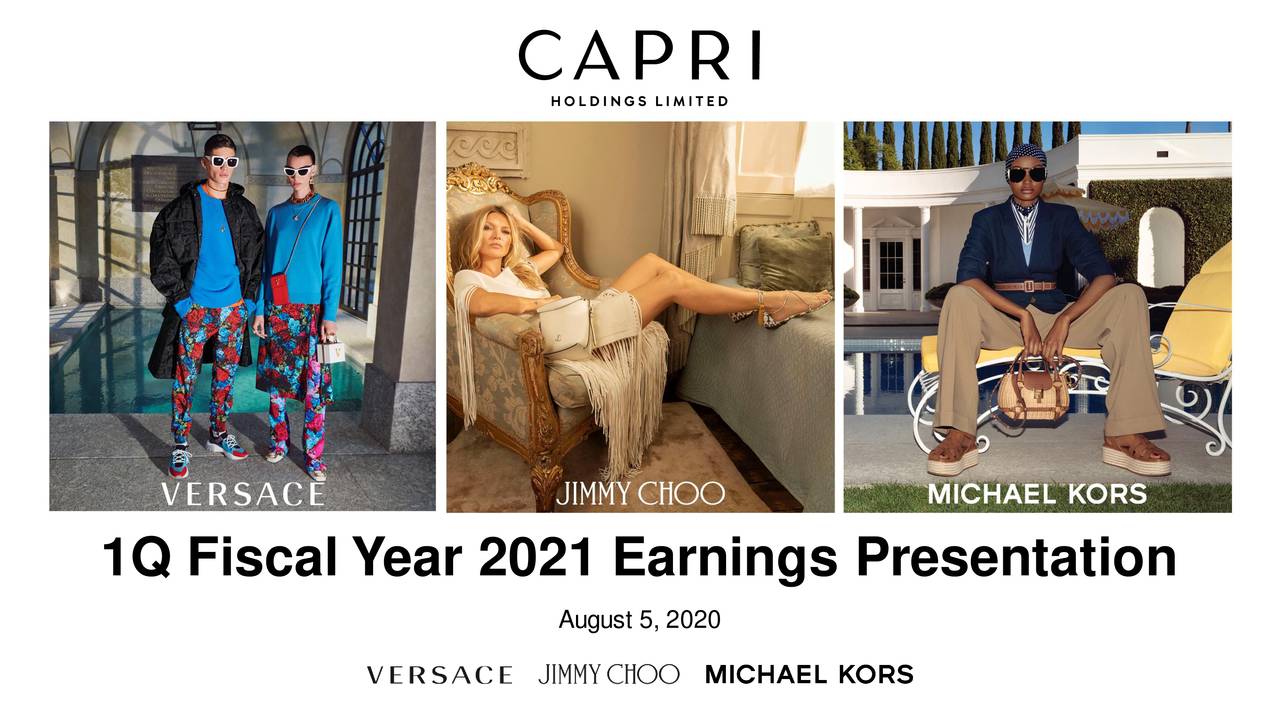 Capri Holdings Limited 2021 Q1 - Results - Earnings Call Presentation ...