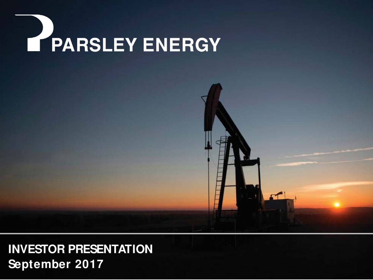Parsley Energy (PE) Presents At Barclays CEO EnergyPower Conference