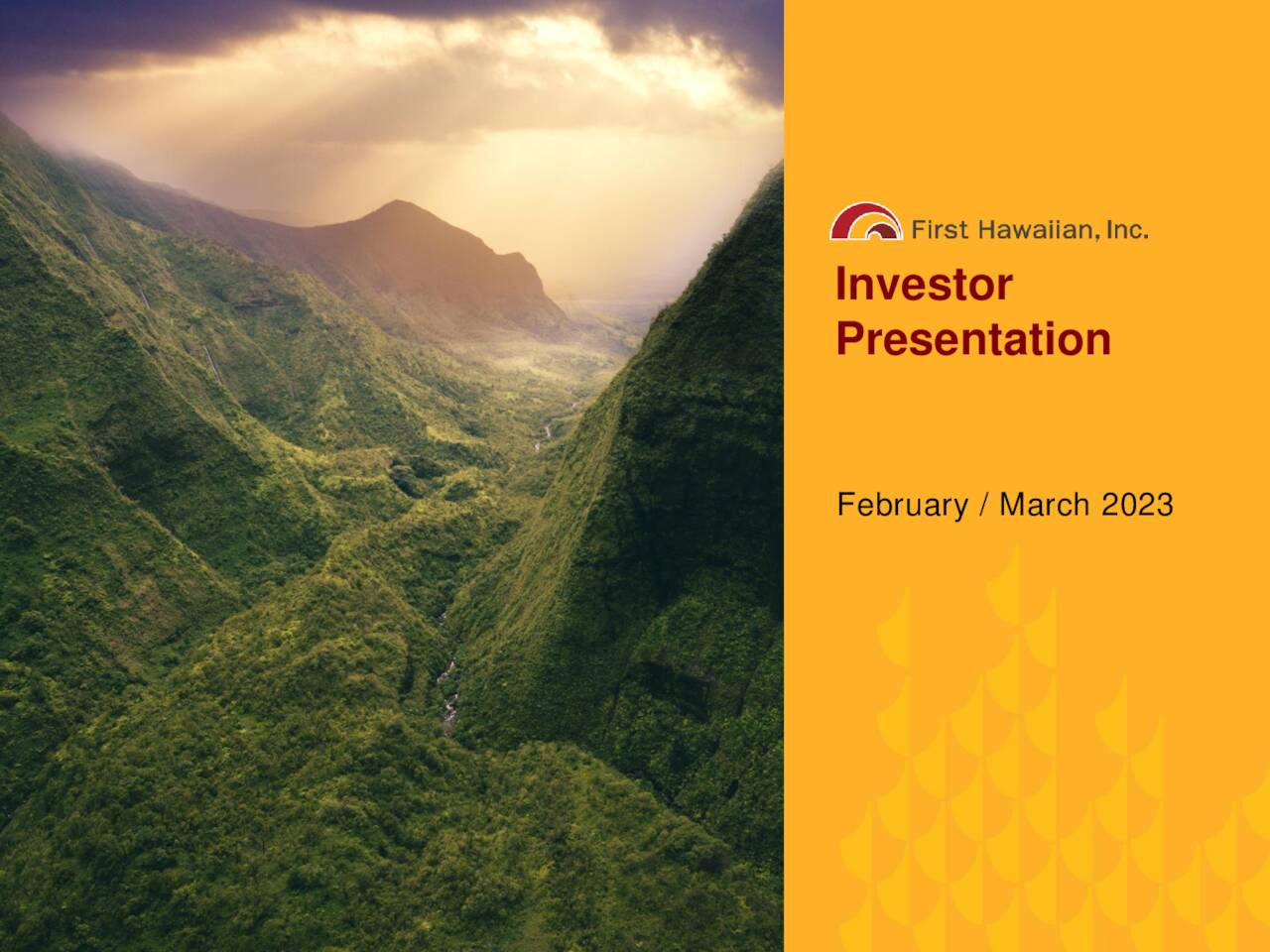 First Hawaiian (FHB) Investor Presentation - Slideshow (NASDAQ:FHB ...